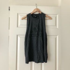 Adidas Winners Black Melange Tank, Size M